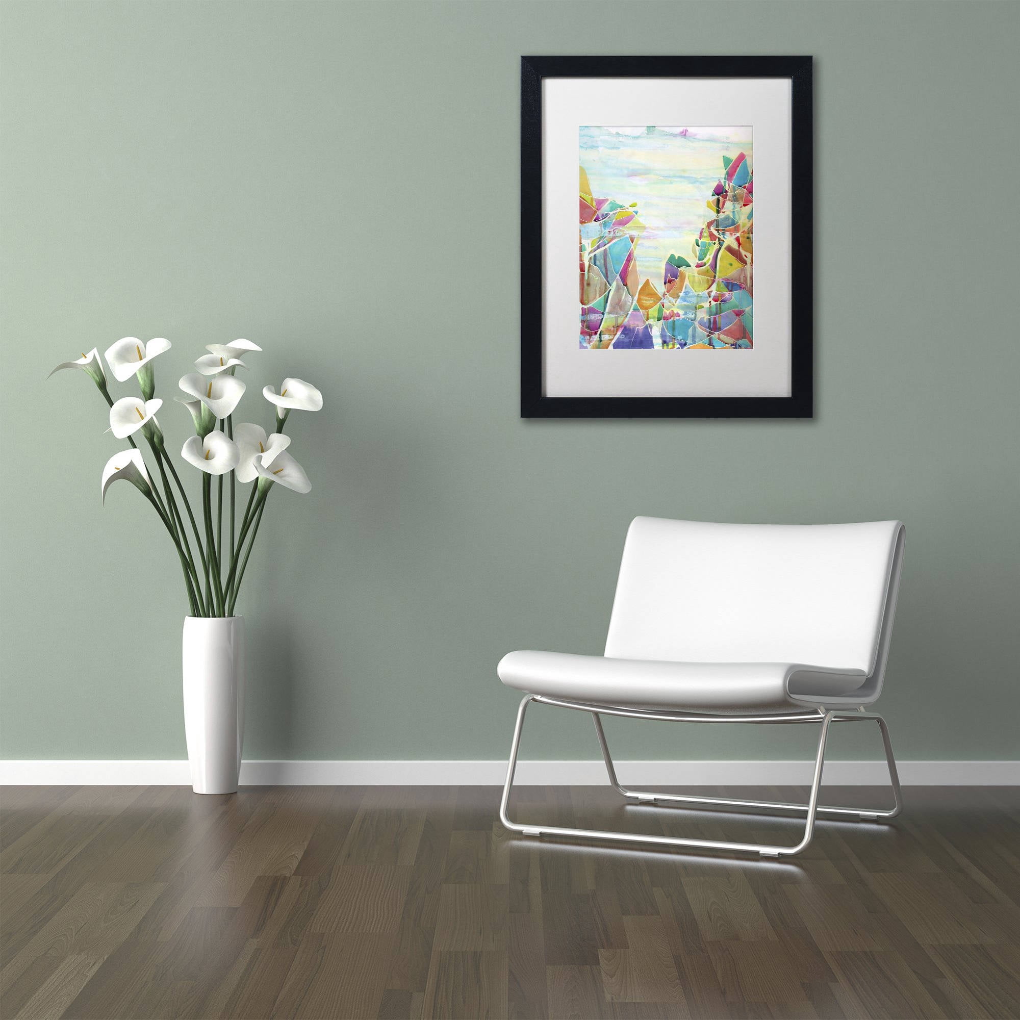 Trademark Fine Art "Pico de Orizaba" Canvas Art by Lauren Moss White Matte, Black Frame