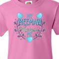 thumbnail image 4 of Inktastic My Meemaw Loves Me with Flowers and Hearts Youth T-Shirt, 4 of 5