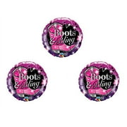 BOOTS & BLING Birthday Balloons Decoration Supplies Cowgirl Bachelorette horse
