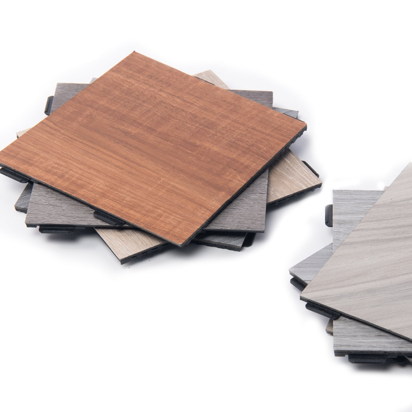 Art3d 8-Pack 6" x 6" Interlocking Luxury Vinyl Flooring Tile-Sample