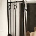 thumbnail image 5 of Barton Fireplace Tool Set with Magnetic Mesh Folding 3-Panel Fireplace Screen 48x31 inches, 5 of 5
