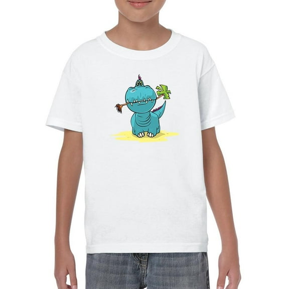 Dino Brings Palm Tree T-Shirt Juniors -Image by Shutterstock,  x-Small