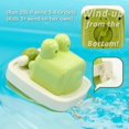 thumbnail image 4 of Baby bath water toy - Wind-up Boating Frog Bath Toy with Spin Propeller, No Battery Mold-Free Anti-Rust Toy for Kids, 4 of 5