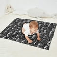 thumbnail image 2 of Black Cartoon Dinosaurs Fossils Pattern Blanket,Comfortable Soft Flannel Throw Blanket,All Season,Warm Lightweight Blankets for Sofa Bed Couch Living Room Chair,30"x40", 2 of 4