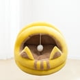 thumbnail image 4 of Cálido Interior Semicerrado Cama Acoge para Mascotas, Gatos, Perros, Casa, Cueva, Mascota, Cachorro, , Nido, Cama , con Bos Col - S Sunnimix Casa de la cama del gato, 4 of 6