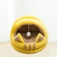 thumbnail image 4 of Cálido Interior Semicerrado Cama Acoge para Mascotas, Gatos, Perros, Casa, Cueva, Mascota, Cachorro, , Nido, Cama , con Bos Col - S Sunnimix Casa de la cama del gato, 4 of 6