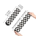 thumbnail image 2 of Uemuo Black and White Checkerboard Printed Crew Socks, Moisture-Wicking Socks, Athletic Socks for Men Breathable Cushion Socks Casual Sport Socks for Running Traveling, 2 of 6