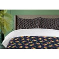 thumbnail image 4 of Ambesonne Floral Vintage Duvet Cover Sets, Retro Garden Bouquet, 2-Queen, Indigo and Multicolor, 4 of 7