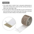 thumbnail image 4 of Unique Bargains 2 Roll 1 Yard 13.5/27mm Self Adhesive Crystal Rhinestone Ribbon for Crafts Project, Bright Yellow, 4 of 5