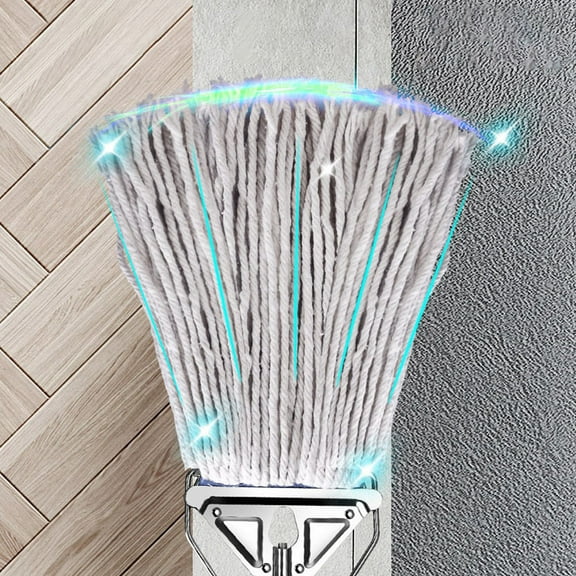 GOOHOCHY Household Cotton Mop Cleaning Hardwood Cotton Mop Tile Cleaning Cotton Mop