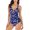 Blue Seagull, variant on BEEACHGIRL One Piece Swimsuit Sexy Floral Conservative Swimwear for Women Spaghetti Strap