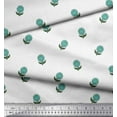 thumbnail image 3 of Soimoi Polyester Crepe Fabric Leaves & Floral Block Printed Fabric 1 Yard 52 Inch Wide, 3 of 3