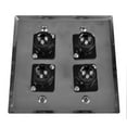 thumbnail image 3 of Seismic Audio  Stainless Steel Wall Plate - 2 Gang with 4 XLR Female Connectors Silver - SA-PLATE29, 3 of 3