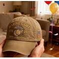 thumbnail image 5 of Marine-Corps Hats 250th American Anniversary Baseball Cap for Men,250th Anniversary USA Hat Retro-Marine Veteran Hat, 5 of 5