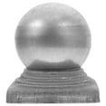 thumbnail image 1 of Metal Fence Post Cap Ball Shaped 1 Set Yard Garden Guardrail Protector Accessory, 1 of 9
