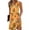 Yellow, variant on ClodeEU Women's Summer Vintage Print Sleeveless V Neck Dress ,Loose Fit Casual Knee Length Dress A-Multicolor,Womens Plus S