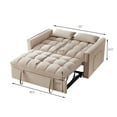 thumbnail image 6 of 4 in1 Loveseat Sofa Bed, Pullout Couch with Armrests & Storage Pockets, Sleeper Sofa for Home Apartment Office Living Room,Taupe, 6 of 7