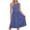 *Brown, variant on VBVC Women's Crew Neck Sleeveless Midi Dress , Ladies' Empire Waist Pleated A-Line Dress , Summer Casual Flowy Sundress For Women,Beige,S-2XL