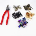 thumbnail image 5 of 40 pcs for Key Fob Hardware Keychain Hardware Set 5 Color Keychain Hardware with for Key Rings for Key Fob Glass Running, 5 of 12