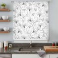 thumbnail image 5 of Gray Flowers Sheer Curtains 63 Inches Long, Abstract Floral Plants Pastoral Rustic Light Filering Curtains, Breathable Simi Curtain Privacy Drapes for Living Room Bedroom Lightweight Window Treatment, 5 of 9