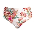 thumbnail image 4 of HXWCHs Mid Rise Briefs Swimwear for Women Summer Printed Waist-Length Pleated Beach Swim Trunks with Double Layered Triangle Design Lightweight Quick-Dry Beach Bottoms XL Beige, 4 of 5