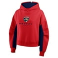 thumbnail image 4 of Women's Fanatics Red Florida Panthers Back Check Boxy Hoodie, 4 of 5