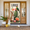 thumbnail image 5 of Bunny Theme Easter Banner Colorful Bows Bunny Backdrop Polka Dot Pattern Cute Design Happy Easter Background for Easter Party Spring Celebration Photo Backdrop, 5 of 9
