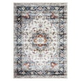 thumbnail image 5 of Haperlare Washable Rugs for Living Room Boho Bedroom Rug Vintage Oriental Area Rug Non Slip Throw Rugs Medallion Soft Low Pile Stain Resistant Carpet, 9' x 12' Blue, 5 of 7
