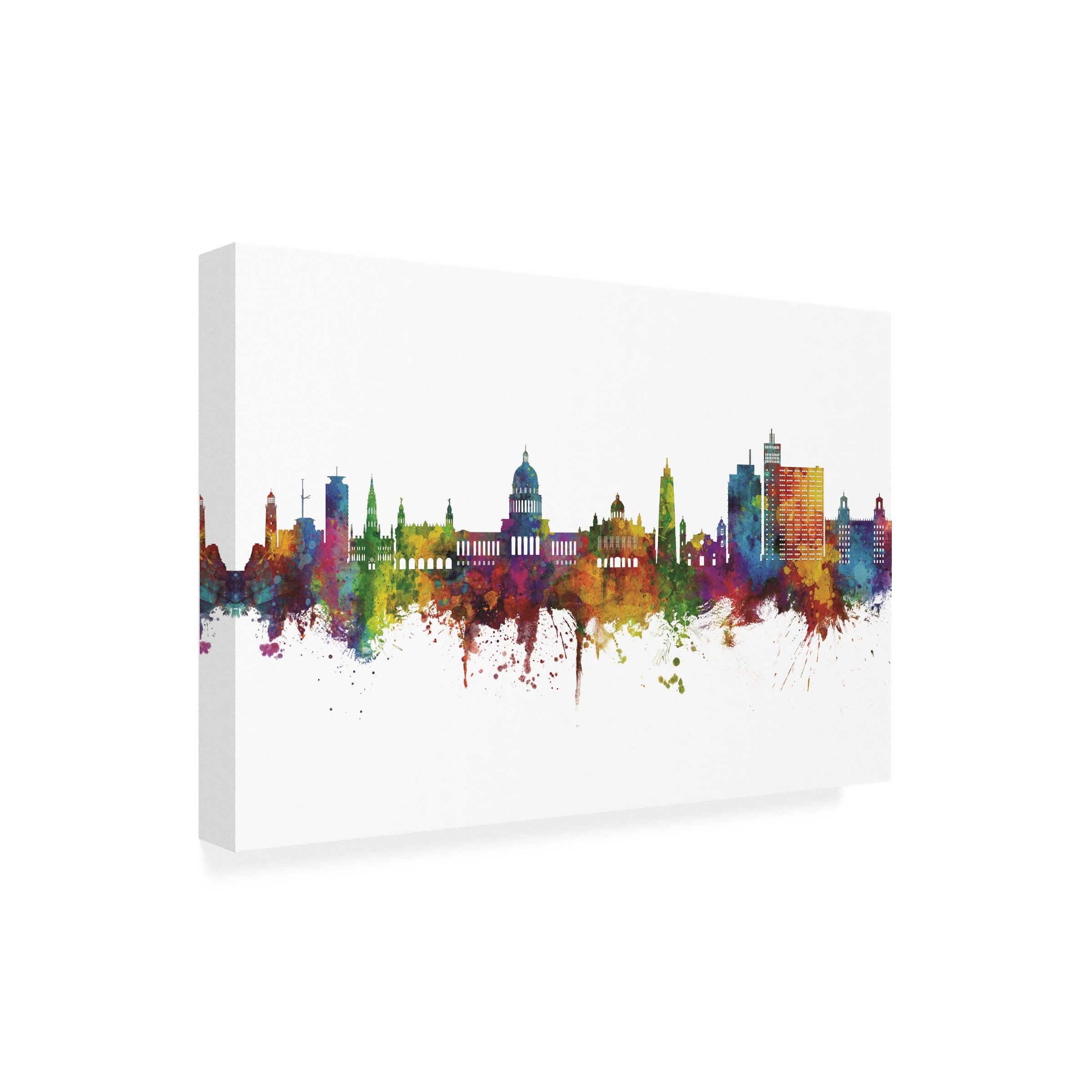 Michael Tompsett 'Havana Cuba Skyline' Canvas Art