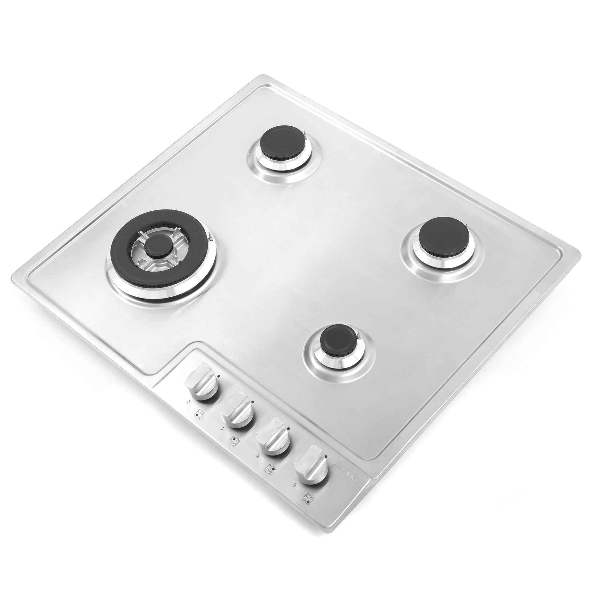 24 in. Gas Cooktop in Stainless Steel with 4 Sealed Burners