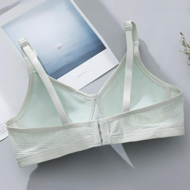 POINTERTECK Clearance!Girly Cotton Seamless Thin Soft Skin Friendly Bra  Wirefree Padded Lightweight And Comfortable Smooth Daily Bralette For Maiden  