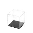 thumbnail image 1 of Bewildely Caja acrílica de 15x15x15cm, Base negra transparente, prevención de polvo, escaparate cuadrado firme equilibrado para modelo de coche, muñecas Almacenamiento y organización del hogar Bewildely HA011852-00, 1 of 6