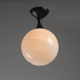 thumbnail image 3 of Maxim 21229Mr Neve 9" Wide Semi-Flush Globe Ceiling Fixture - Chrome, 3 of 7
