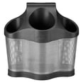 thumbnail image 1 of Polder Style Station, Organization For Styling Tools: Hair Dryers,Curling Irons, Straighteners, Brushes, Hang Over Towel Rack, Store Undersink Or In Drawer, Black And Silver, 1 of 1