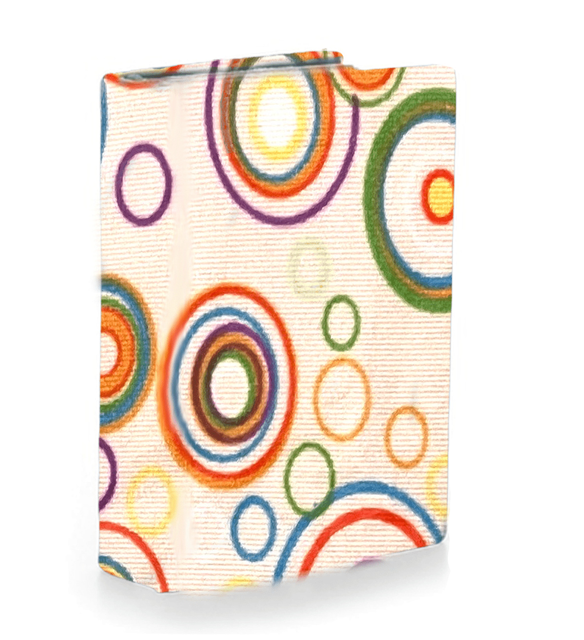 Stretchable Book Cover 1-Count Circles Pattern Stretchable Fabric Book ...