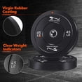 thumbnail image 4 of Olym-Pic Bumper Plates Set, 2-Inch Universal Fit Rubber Weight Plates with Steel Insert for Home Gym & Strength Training, 4 of 8