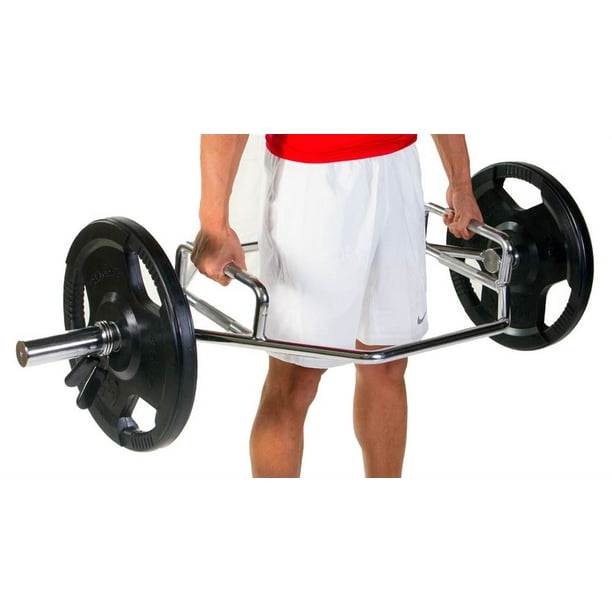 Chrome Olympic Shrug Bar