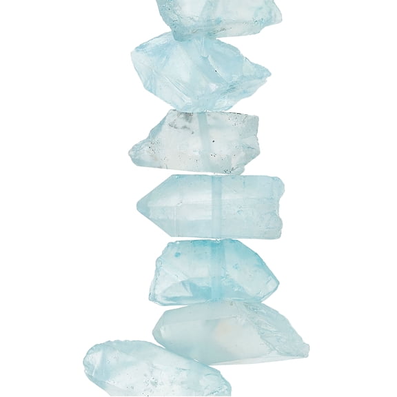 Bead Landing Light Blue Crystal Chunk Beads, 12 Pack