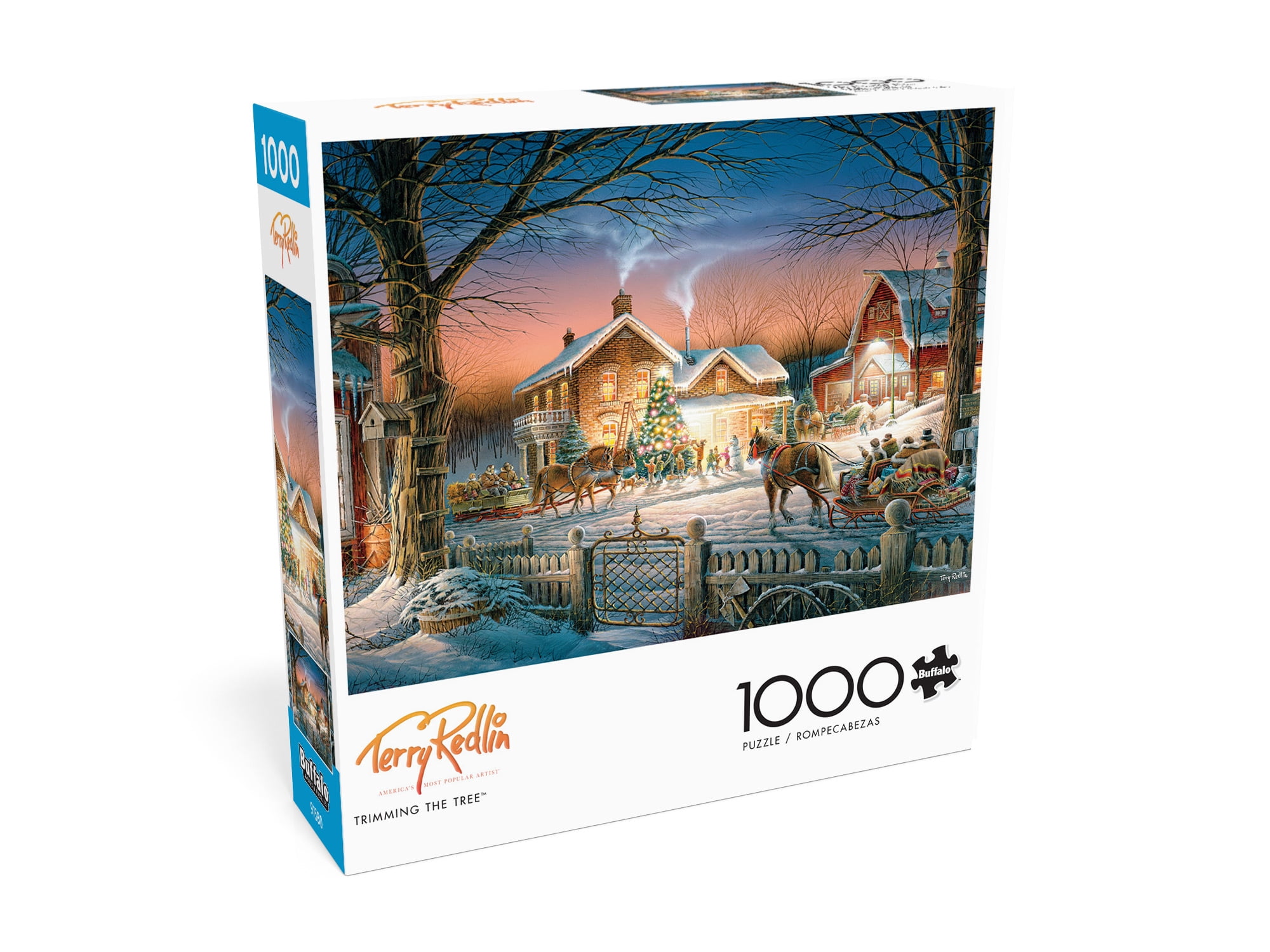 Buffalo Games 1000-Piece Terry Redlin Trimming The Tree Jigsaw Puzzle