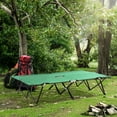 thumbnail image 2 of Outsunny Lit de Camp Pliant 76 Pouces pour Deux Personnes avec Sac de Transport, Vert, 2 of 10