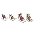 thumbnail image 2 of Halloween Skeleton Figurine, Rocking Chair Skeleton Holding Coffee Cup, 1 Piece, Spooky Halloween Decoration for Indoor Porch Haunted House Party Holiday Decor, 2 of 5