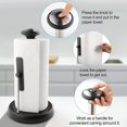 thumbnail image 4 of Paper Towel Holder Stainless Steel - Easy To Tear Paper Towel Dispenser - Weighted Base - Adjustable Spring Arm To Hold Any Type Of Paper Towels - Fit, 4 of 5