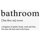 thumbnail image 1 of Xihbxyly Letrero de Baño Bohemio, Impresión Artística Divertida para Pared, Diseño Personalizado, Decoración para El Hogar, Un Toque Elegante, Disponible En Varios Tamaños, Sin Marco., 1 of 2