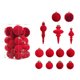 thumbnail image 1 of Adornos navideños, caja de regalo de 38 bolas navideñas, bolas navideñas creativas, bolas colgantes para árbol de Navidad, juego de decoración navideña, bolas de plástico para regalo navideño., 1 of 5