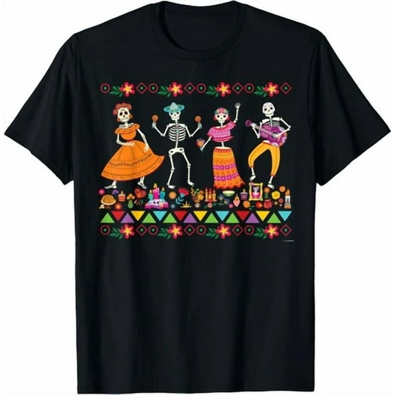 Dancing Skeletons Day of the Dead Dia de los Muertos Unisex T-Shirt