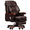 Cowhide Leather-Coffee, variant on Jones Executive Chair with Massage Big and Tall Home Office Desk Chair Back Task Desk Chair Leather Soft Classic Luxury Boss Executive Swivel Office Chair