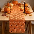 thumbnail image 4 of Thanksgiving Decorative Table Runner, Exquisite Embroidered Pumpkin Motif, Festive Table Banner, Elegant Dining Table Textile Ornament for Fall Harvest Holiday Home Tabletop Decoration, 4 of 7