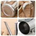 thumbnail image 4 of Olive oil dispenser bottle, stainless steel dispenser, drip free/stainless steel vinegar bottle for daily use - style:style2, 4 of 5