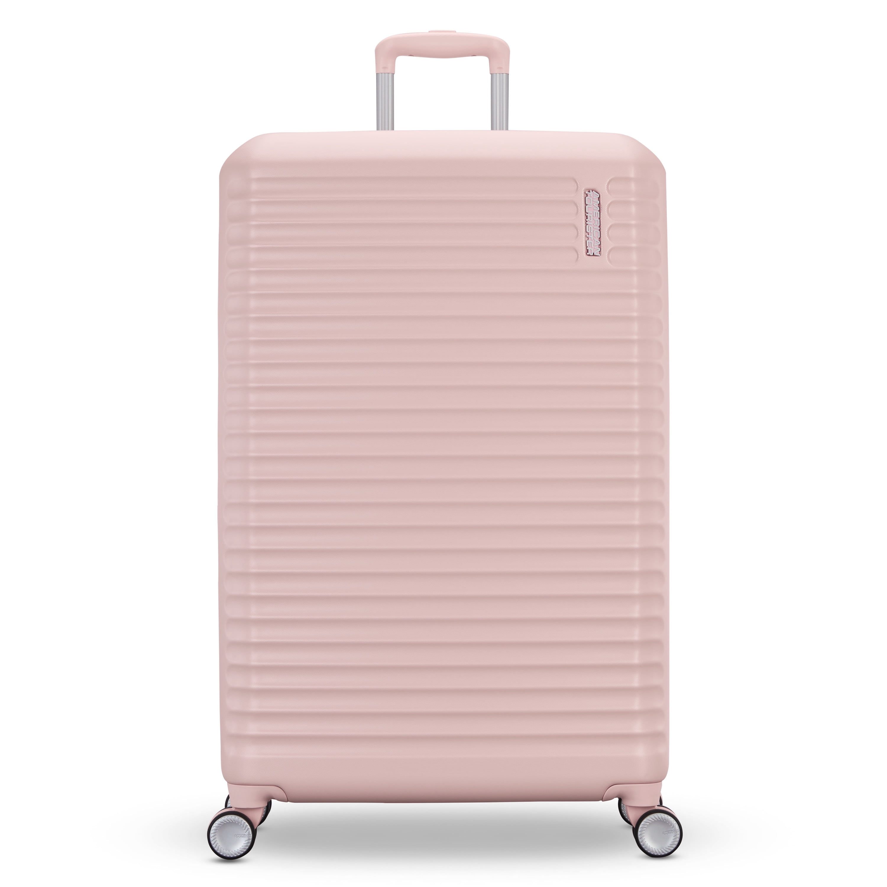 American Tourister Stratum 3.0 Large Hardside Checked Suitcase with Spinner Wheels - Pink Blush