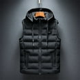 thumbnail image 2 of Chaleco para hombre, chaqueta acolchada de algodón, abrigo de ajustadas coreanas, chaleco grueso y cálido, ropa para hombre, 2 of 6